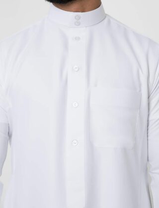 Al Shiaka Classic White Thobe