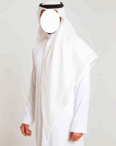 CREAM SHEMAGH COVERED