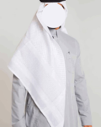 WHITE SHEMAGH covered