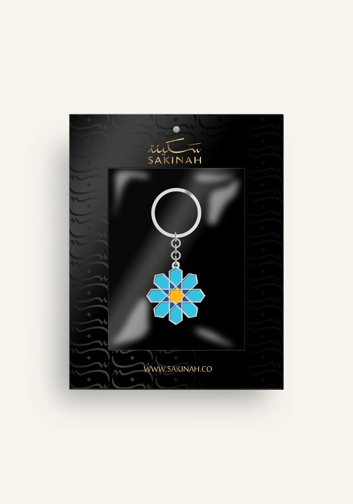 Geometric Key Ring Islamic Geometric Keyring - Taibah